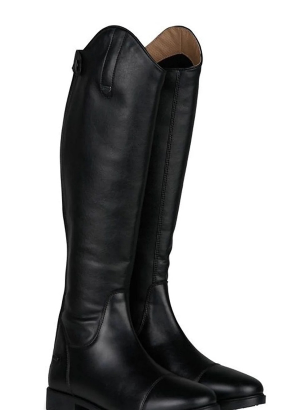 Classic Black Over-the-Knee Leather Riding Boots